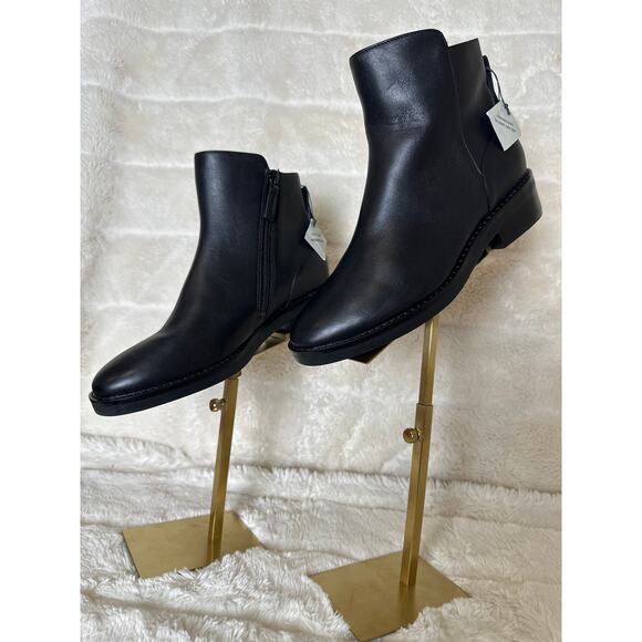 Cole Haan 6 B River Leather Chelsea Boot Waterproof Black Supple Leather - Picture 1 of 5